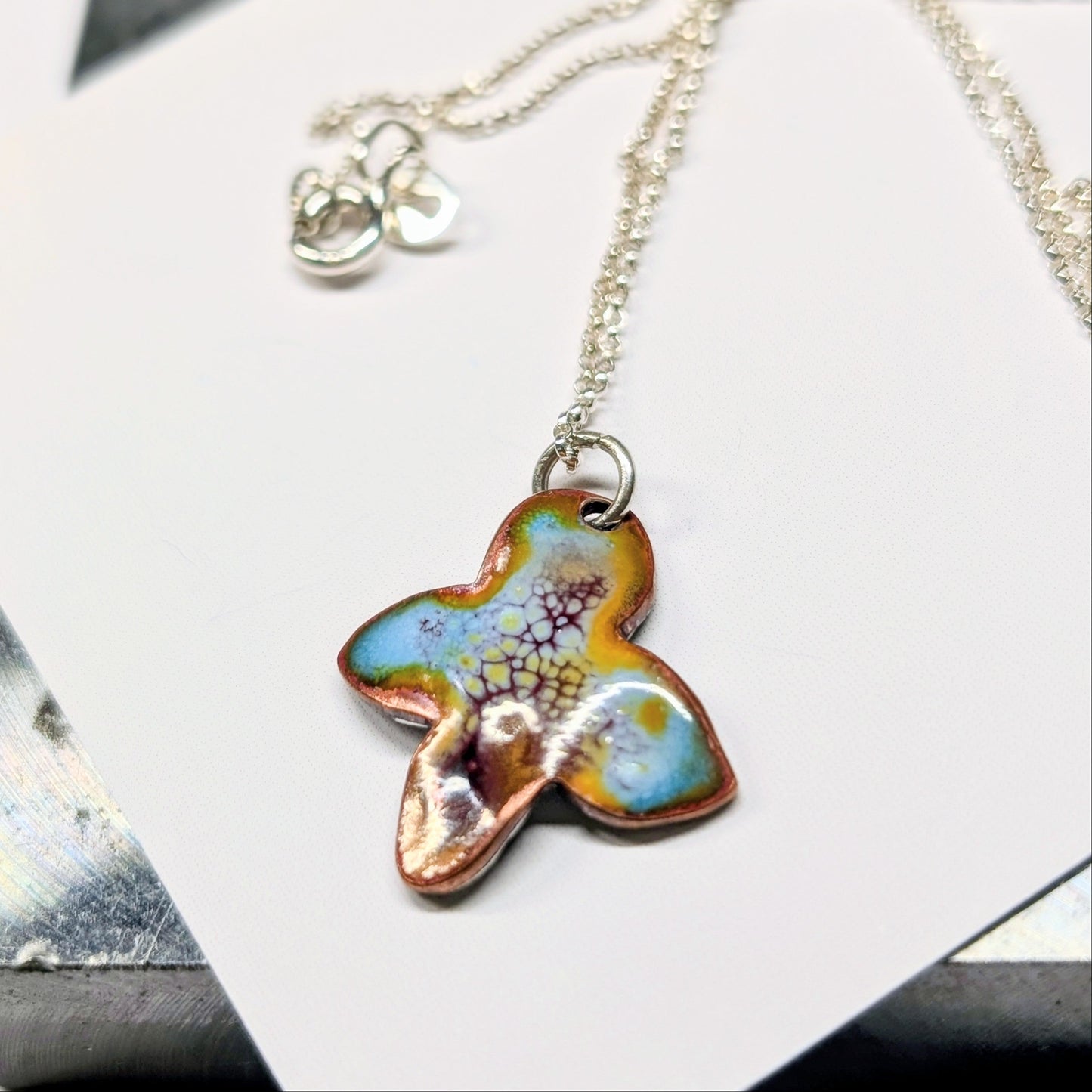 Floral Enamel Pendant