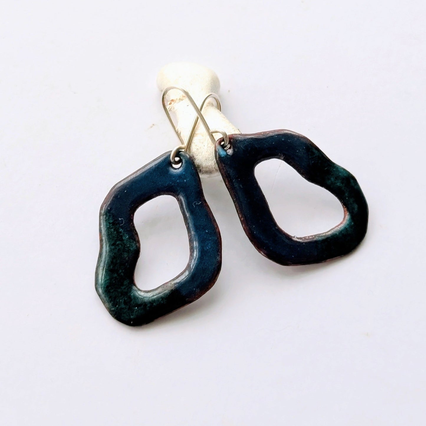 Enamel Copper Hoops